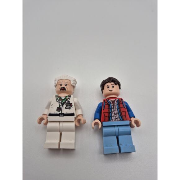 Lego Back to the Future Doc Emmet Brown and Marty McFly Minifigures 21103 - Picture 1 of 9